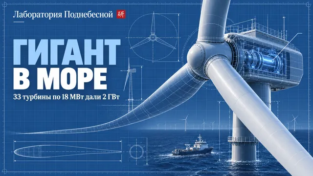 Как устроен 18-мегаваттный морской ветряк, о котором говорит весь Китай