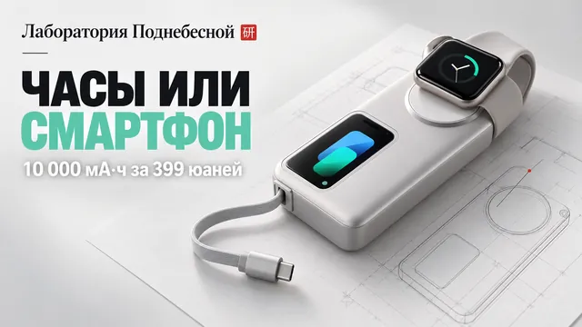 Как зарядить телефон и часы от одного внешнего аккумулятора без двух проводов и поиска розетки?