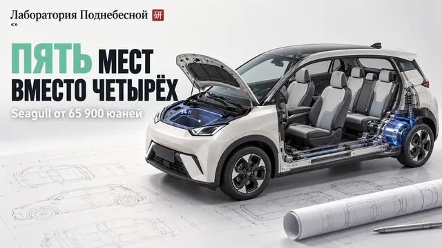 Как BYD добавила пятое место и передний багажник в Seagull?