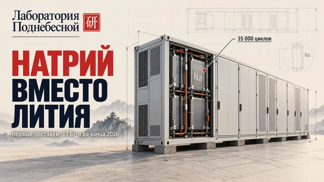 400 ГВт·ч против 11: зачем Китаю столько натриевых батарей, если они слабее литиевых?