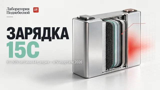3 минуты 44 секунды: как в Китае научили LFP-батарею заряжаться быстрее кофе-брейка