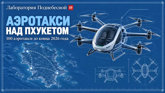 Как беспилотное аэротакси будет доставлять пациентов в госпиталь на Пхукете?