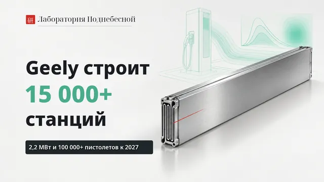 Сеть сверхбыстрых зарядок от Geely: 2,2 МВт и полный охват Китая к 2027 году