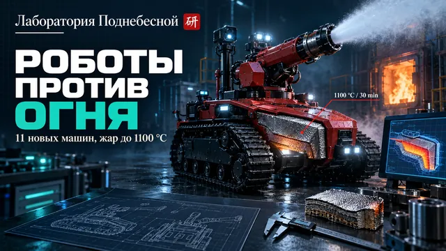 Тушить можно изнутри очага: гусеничная машина при 1100 °C подаёт воду там, куда человеку трудно войти
