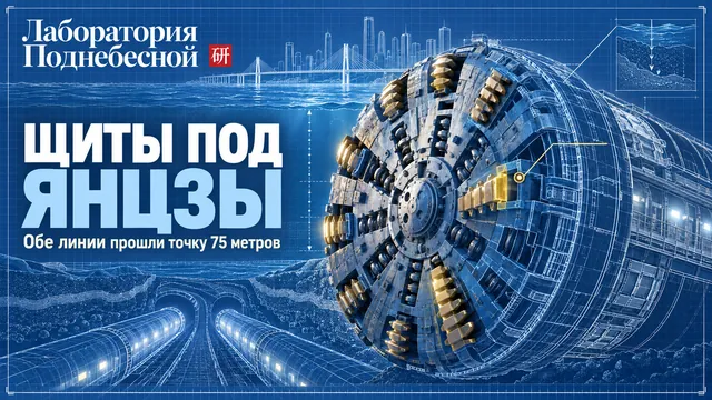 Как щит массой 5650 тонн прошёл 75 метров под дном Янцзы и не сломался?