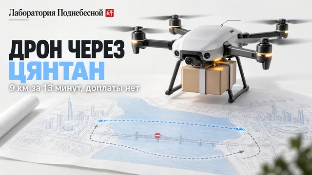 Почему дрон за 13 минут и 30 юаней не избавляет клиента от курьеров?