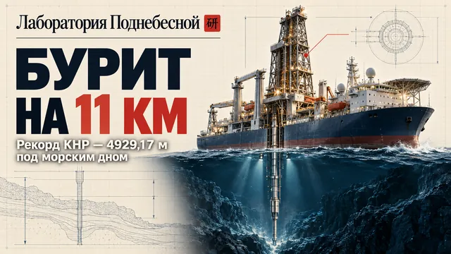 Рекордные 4929 метров — не глубина в грунте: 4100 из них приходятся на толщу воды