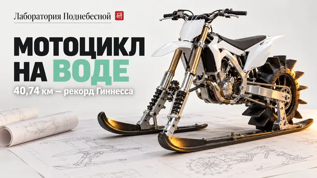 Почему для заезда по воде мотоцикл переделывали больше трёх месяцев