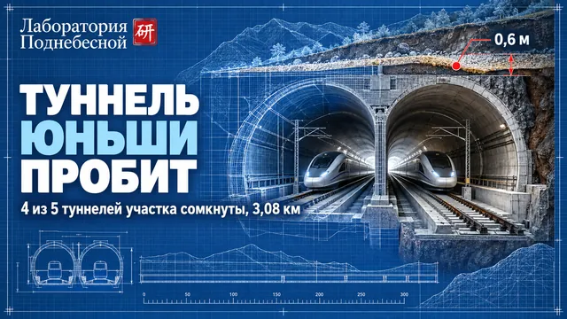 Почему смыкание туннеля Юньши стало ключевым рубежом для мостов и бесбалластного пути?