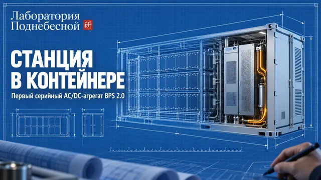 В Китае поставили на конвейер «электростанцию в контейнере»: зачем батарее инвертор внутри