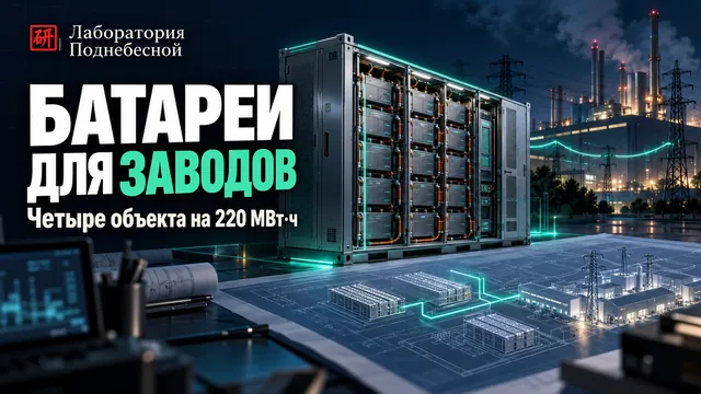 Все думают, что батареи нужны машинам, а в Китае четыре накопителя снижают расходы заводов